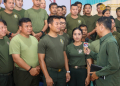 ឧត្តមសេនីយ៍ទោ កុសល សុវណ្ណវិសាល នាយក នាយកដ្ឋានបញ្ជូនសារ ក្រសួងការពារជាតិ បានអញ្ជើញដឹកនាំ នាយទាហាន នាយទាហានរង និងពលទាហានចំណុះនាយកដ្ឋានបញ្ជូនសារ ក្រសួងការពារជាតិ ចូលរួមបរិច្ចាគឈាម